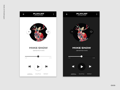 Daily UI Challenge #009 adobe xd challenge dailyui dailyuichallenge design mobile music music player musicapp player