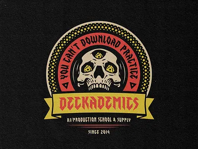 Deckademics Skull Lockup 1200 45 adapter beats deejay dj hiphop metal msg317 music platter produciton skull technique turntable vinyl