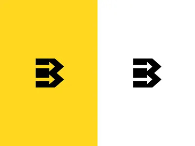 B + Arrows arrows b branding just for fun logo