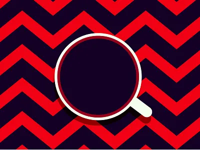 Cooper coffee coffee cup color design fun graphic art illustration illustrator photoshop twin peaks