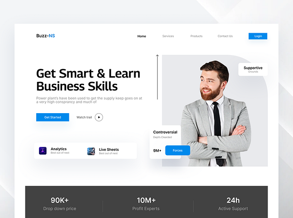 Training-Web Design by Mansoor Gull for Immersive Studios on Dribbble