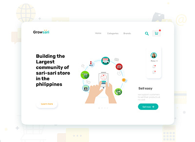 growsari mockup app design uidesign ux