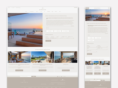 Luxury Hotel hotel website ux design web design