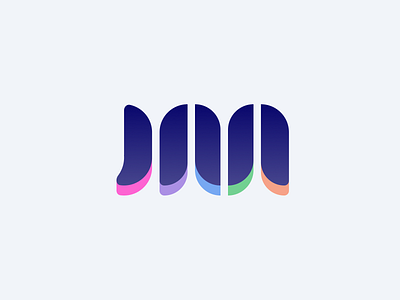 JM Logo branding clean color design flat icon illustration logo personal brand typography ui