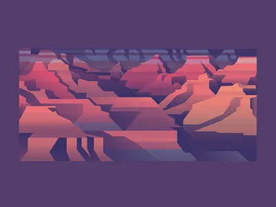 Grand Canyon arizona flat grand canyon graphic illustration vector