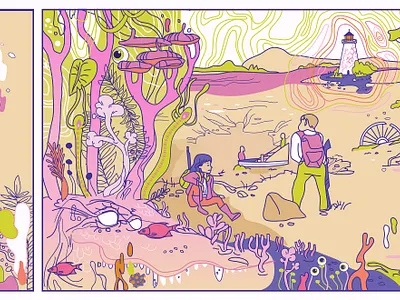 Annihilation art book art illustration illustrator vector