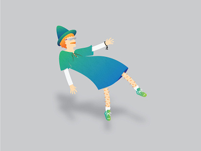 Wizz blue gradient illustration tunic wip wizards