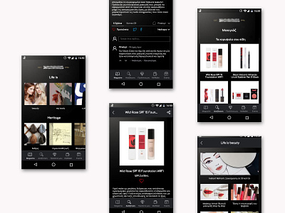 Cosmetics Brand App app app design mobile design ui design