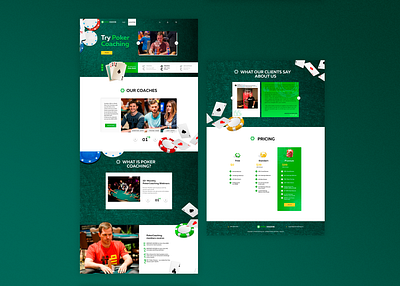 Landing pagе for poker training. landing page poker