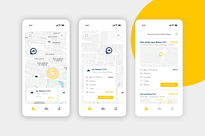 Logistics interaction - Redesign concept app design invisionapp location logistics map mobile pickup sketchapp ui design