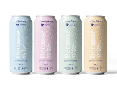 Because Water - Mint and Planet brand identity branding healthy mint packaging packaging design planet watter world