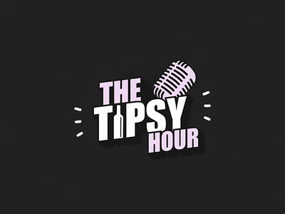 The Tipsy Hour - Branding animation branding branding logo case study graphic design identity logo logo animation podcast showcase smooth transition