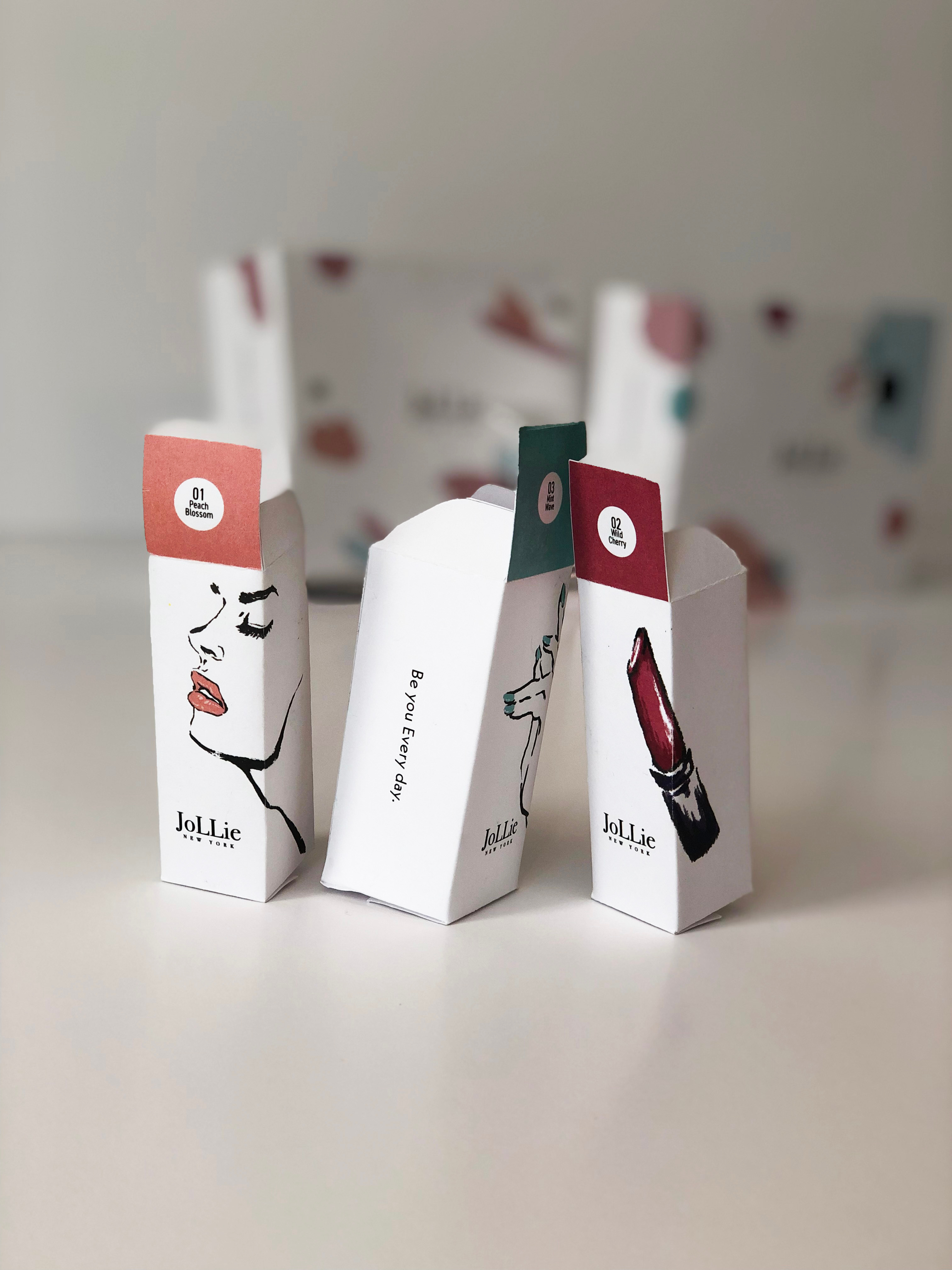 jollie illustraion lipstick packaging packagingdesign series