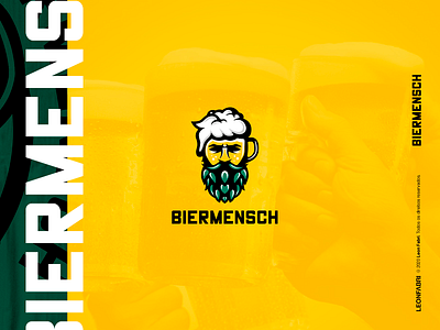 BIERMENSCH™ beer beer art beer branding beer label bier branding cartoon cerveja cervejaria cerveza illustration illustration art illustrator logo shop vector