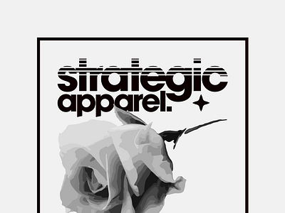 Strategic Apparel apparel appareldesign branddesign brandlogo clothing clothingbrand fashion floral flower logo logodesign merch merchdesign shirt strategic streetwear vanguarddesignco