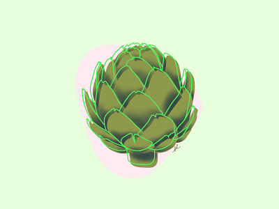 It's an Artichoke art illustration vector