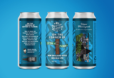 On The Corner Of Cotton & Fleming beer beerart beercan beerlabel beerpackaging craftbeer packagedesign packaging