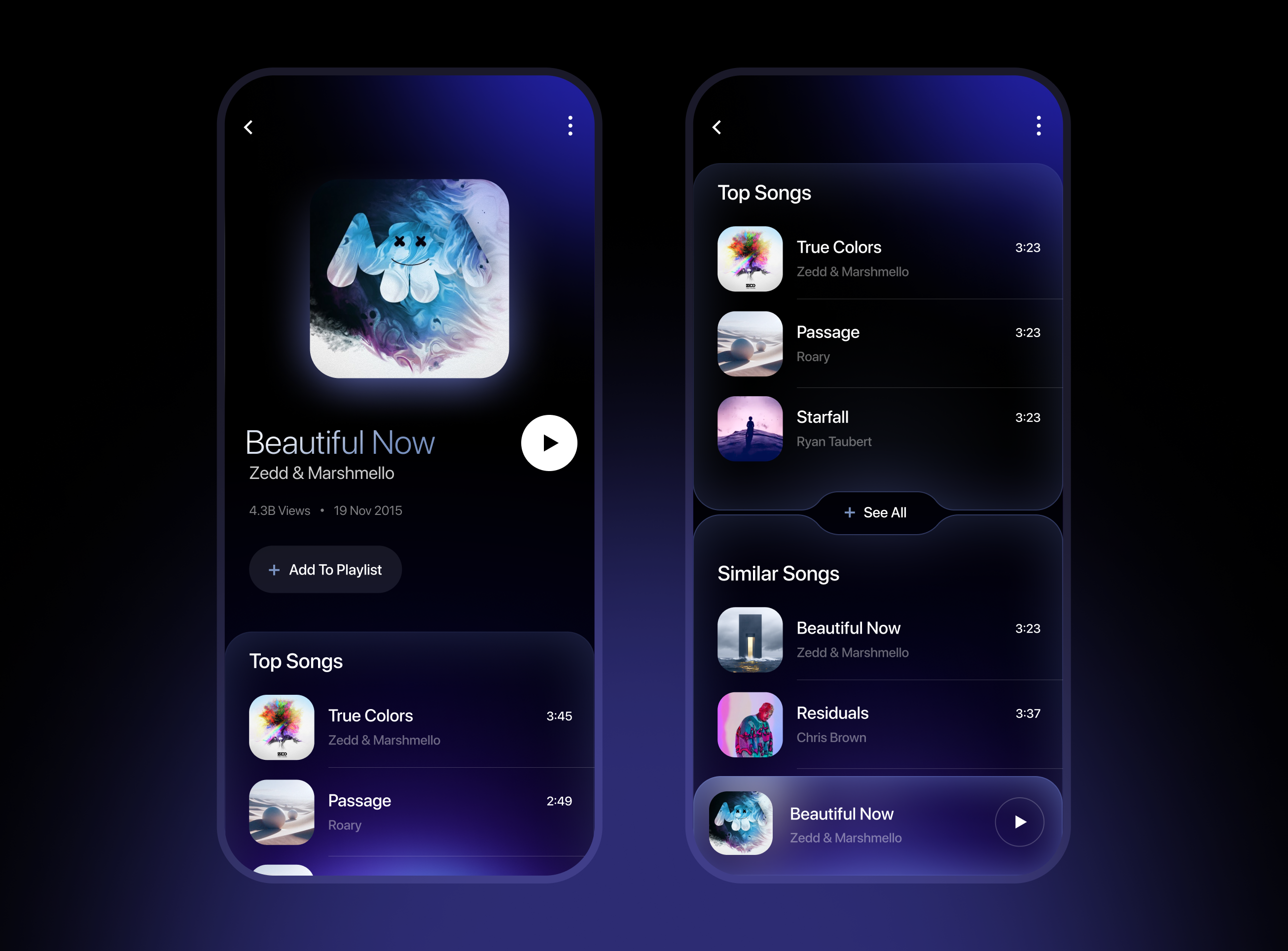 Music App UI/UX Design - Identifying Songs by AmazingUI on Dribbble