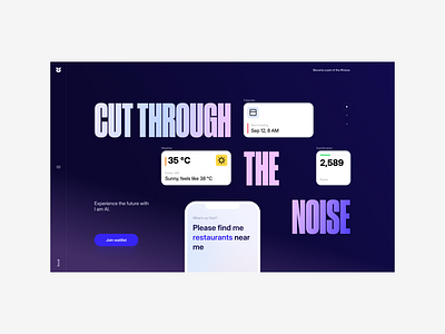 IamAI — Landing Page / Archive 2019 app design dubai landing page ui ux widget