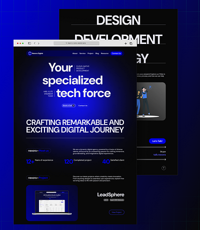 Digital Agency Landing Page UI - Nexora Digital digital agency landing page ui ui ui design uiux