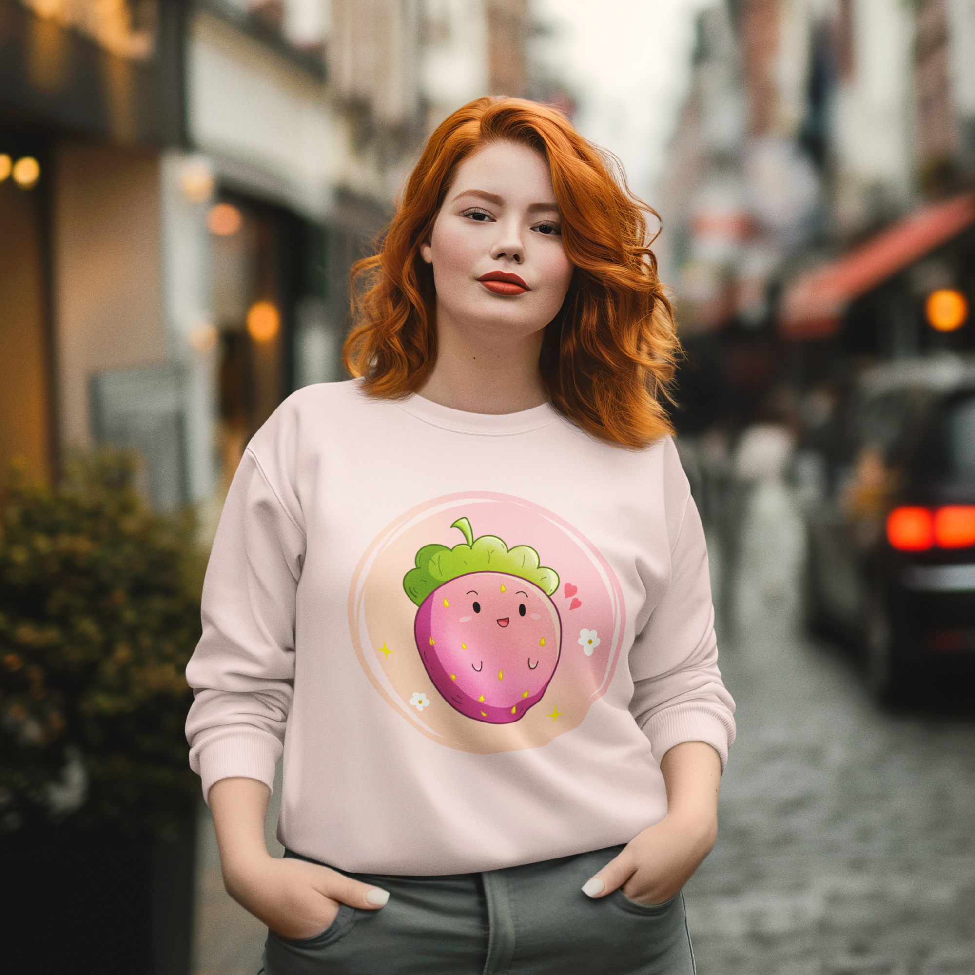 Berry cute 🍓✨ adobe art cartoon character design dpicso drawing fruit graphic design handdrawn illustration kawaii love procreate strawberry tshirt valentines vector
