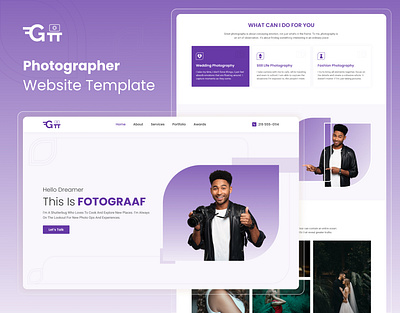 Fotograaf V2: OnePage Photographer Website Template bootstrap designtocodes figma photography template figma template one page photographer website template | photography portfolio photography template portfolio figma templates portfolio template web ui template website design