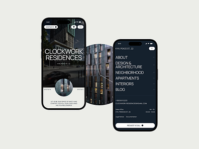 Premium Apartment Complex Website | Mobile Adaptive apartment apartment complex architecture housing interior mobile ui ux web design website