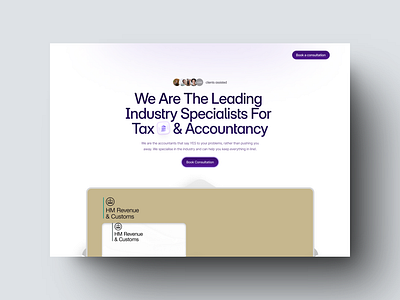 Accountancy Website accounting branding design finance hero landing page ui website