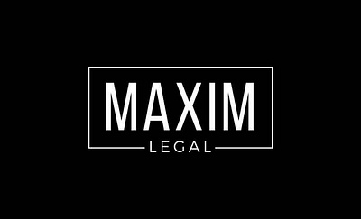 Logo design Maxim Legal by Simply Whyte Design branding design graphic design logo logo design minimal