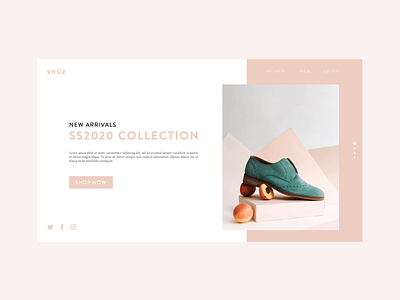 Landing Page app branding dailyui ecommerce fashion landing page ui ux