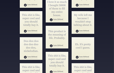 Daily UI Day 39: Testimonials 5 star dailyui day039 product design product page product review reviews stars testimonial testimonials
