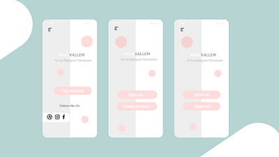 SIGN-UP design mobile ui ux web