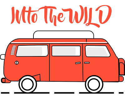 into the wild adobe illustrator art illustration illustrator travel van volkswagon