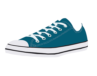 Sneakers converse design illustrator vector