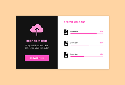 Daily UI - 031 - File Upload adobexd clean daily31 dailyui dailyui31 dailyuichallenge design files fileupload minimal ui weihuang