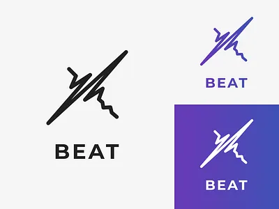 Beat - Stream Music Startup Logo - Daily Logo Challenge 9/50 adobe adobe illustrator bass beat branding branding design branding identity dailylogochallenge dailylogodesign design graphic design logo logotype minimalist music music app pitch sound wave stream music startup
