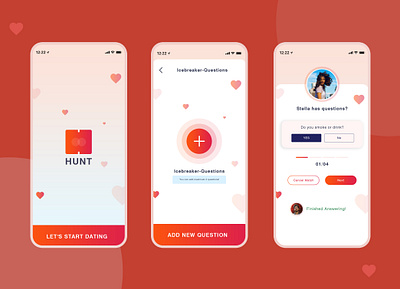 Dating app screen app clean creative daily ui date dating design designer99studio free psd love ui ux