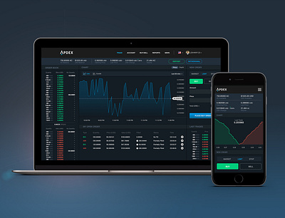 Cryptocurrency Exchange cryptocurrency currency exchange dark ui financial fintech trading app ui user inteface