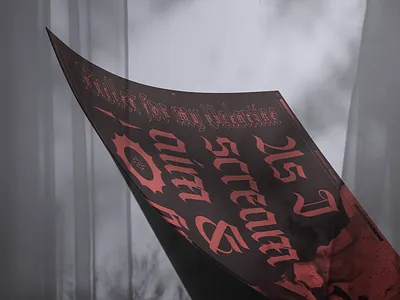 Fraktine Specimen Spread - Scream Aim Fire blackletter blackletters editorial design graphicdesign lyrics metalmusic paper print print design texture type typeface typography