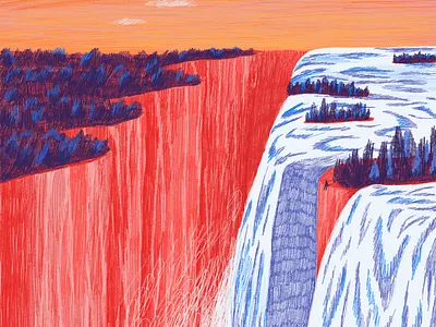 My viewing place art color drawing game illustration landscape loneliness planet procreate sci fi space