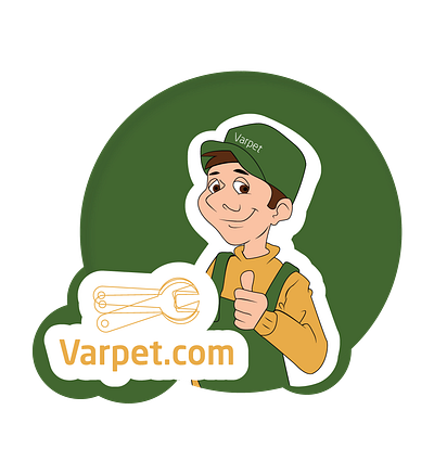 Varpet.com app's logo & embleme mobile plumber varpet.com vector worker workers