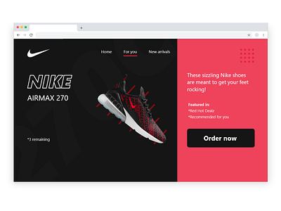 Nike V2 design minimal ui ux web website