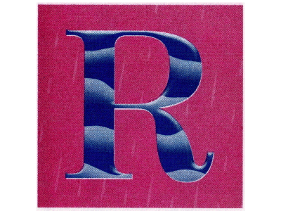 36days of Type - R 36daysoftype 36daysoftype07 animation design risograph risoprint