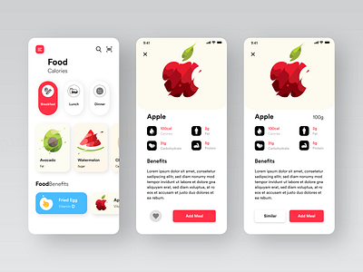 Food App adobexd app app design awesome design black clean colors design food food app illustration new popular ui white
