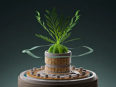 H | The land down under V2 3d design houdini motion plant redshift