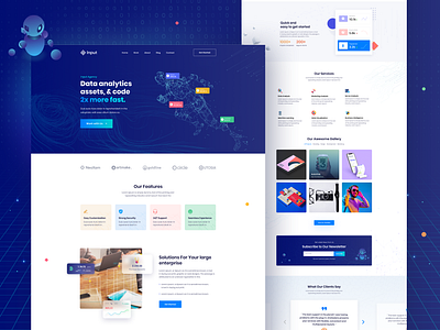 Input - A Data Science & Analytics Project analytics data science landing page product design ui ux ux research web design wordpress