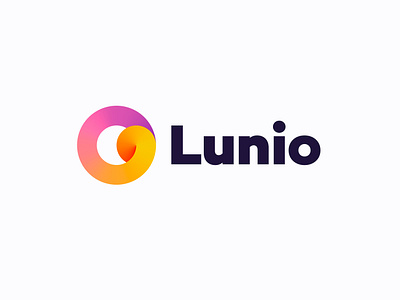 Logo concept for Lunio pt.1 ( for sale ) branding data logo luna moon negative space verificaation verification