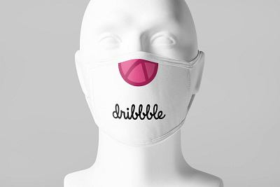 Dribbble Face Mask corona covid19 dribbble equipment facemask head health hygiene influenza logo mask design merch pandemic print realistic respirator safety socialdistancing stayhome virus