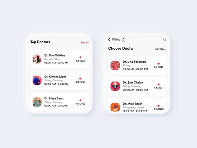 Dental Care Watch App #002 adobexd app app design awesome design black clean colors dental dentalcare design illustration new popular red tooth ui watch watch app white
