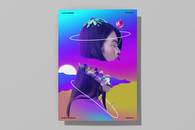 Last Flowers art designinpiration modernart poster poster art poster design print